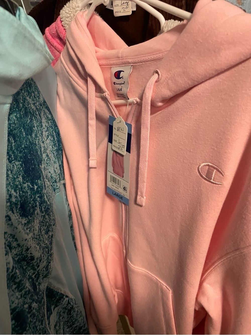 Champion Pink Hooded Pullover jacket